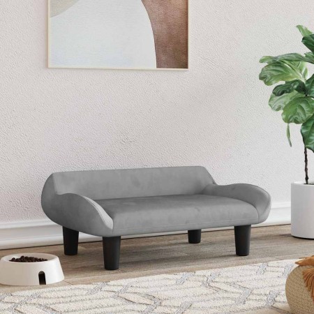Cama para perros de terciopelo gris claro 70x40x24 cm von , Betten für Hunde - Ref: Foro24-171952, Preis: 71,67 €, Rabatt: %