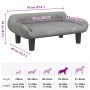 Cama para perros de terciopelo gris claro 70x40x24 cm von , Betten für Hunde - Ref: Foro24-171952, Preis: 71,67 €, Rabatt: %