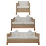 Juego de sofás con cojines 3 piezas de ratán natural von , Sofas - Ref: Foro24-278616, Preis: 1,00 €, Rabatt: -5%%