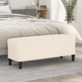 Banco de terciopelo color crema 100x35x41 cm by , Banks - Ref: Foro24-349429, Price: 58,61 €, Discount: %