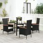Sillas de jardín con cojines 4 unidades ratán sintético negro von , Gartenstühle - Ref: Foro24-319527, Preis: 285,15 €, Rabat...