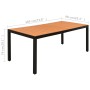 Juego de comedor para jardín 7 piezas negro y marrón von , Gartensets - Ref: Foro24-3060080, Preis: 678,80 €, Rabatt: %
