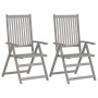 Sillas reclinables jardín y cojines 2 uds madera maciza acacia by , Garden chairs - Ref: Foro24-3064708, Price: 172,30 €, Dis...