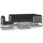 6-piece garden furniture set with solid pine wood cushions by vidaXL, Garden sets - Ref: Foro24-3076631, Price: 481,30 €, Dis...