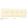 Banco de jardín y cojines crema madera de pino impregnada 179cm by , garden benches - Ref: Foro24-3065758, Price: 343,36 €, D...