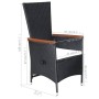 Juego de comedor para jardín 5 piezas negro von , Gartensets - Ref: Foro24-3068757, Preis: 658,07 €, Rabatt: %