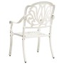 Mesa y sillas de bistró 3 piezas aluminio fundido blanco von , Gartensets - Ref: Foro24-3070579, Preis: 552,90 €, Rabatt: -5%%