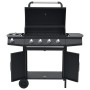 Barbacoa grill de gas 4+1 quemadores negro de , Barbacoas - Ref: Foro24-3072535, Precio: 411,42 €, Descuento: %
