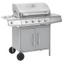 Barbacoa grill de gas 4+1 quemadores plateada de , Barbacoas - Ref: Foro24-3072537, Precio: 439,61 €, Descuento: %