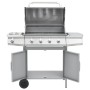 Barbacoa grill de gas 4+1 quemadores plateada de , Barbacoas - Ref: Foro24-3072537, Precio: 439,61 €, Descuento: %
