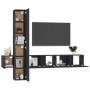 Set de muebles de salón TV 5 piezas madera de ingeniería negro by , TV Furniture - Ref: Foro24-3078760, Price: 193,10 €, Disc...
