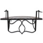 Mesa de balcón colgante mosaico terracota y blanco by , Garden tables - Ref: Foro24-41126, Price: 92,15 €, Discount: %