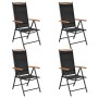Sillas de jardín plegables 4 uds aluminio y textilene negro von , Gartenstühle - Ref: Foro24-41733, Preis: 286,75 €, Rabatt: %