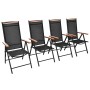 Sillas de jardín plegables 4 uds aluminio y textilene negro von , Gartenstühle - Ref: Foro24-41733, Preis: 286,75 €, Rabatt: %