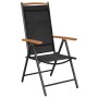 Sillas de jardín plegables 4 uds aluminio y textilene negro von , Gartenstühle - Ref: Foro24-41733, Preis: 286,75 €, Rabatt: %