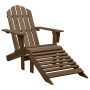Silla de jardín con otomana de madera marrón von , Gartenstühle - Ref: Foro24-45701, Preis: 100,65 €, Rabatt: %