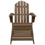 Silla de jardín con otomana de madera marrón von , Gartenstühle - Ref: Foro24-45701, Preis: 100,65 €, Rabatt: %