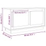 Mueble de TV madera contrachapada blanco 80x35x45 cm von , TV-Möbel - Ref: Foro24-819852, Preis: 52,39 €, Rabatt: %