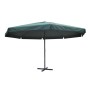 Sombrilla aluminio verde 500 cm de , Sombrillas - Ref: Foro24-40302, Precio: 217,53 €, Descuento: %