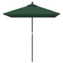 Sombrilla de jardín con poste de madera verde 198x198x231 cm von , Sonnenschirme - Ref: Foro24-363184, Preis: 47,66 €, Rabatt...
