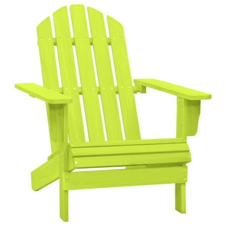 Silla de jardín Adirondack madera maciza de abeto verde de , Sillas de jardín - Ref: Foro24-315876, Precio: 89,90 €