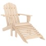 Silla jardín Adirondack con otomana madera maciza de abeto by , Garden chairs - Ref: Foro24-315862, Price: 102,57 €, Discount: %