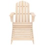 Silla jardín Adirondack con otomana madera maciza de abeto by , Garden chairs - Ref: Foro24-315862, Price: 102,57 €, Discount: %