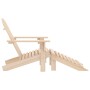 Silla jardín Adirondack con otomana madera maciza de abeto by , Garden chairs - Ref: Foro24-315862, Price: 102,57 €, Discount: %
