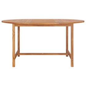 Mesa de jardín de madera de teca maciza 150x76 cm by , Garden tables - Ref: Foro24-49007, Price: 287,70 €, Discount: %