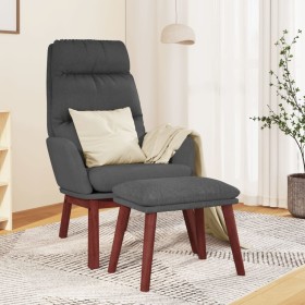 Sillón de relax con taburete tela gris oscuro by , Armchairs - Ref: Foro24-3097564, Price: 149,27 €, Discount: %