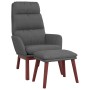Sillón de relax con taburete tela gris oscuro by , Armchairs - Ref: Foro24-3097564, Price: 149,27 €, Discount: %