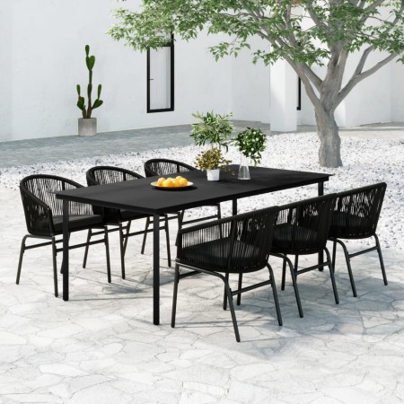 Juego de comedor para jardín 7 piezas negro von , Gartensets - Ref: Foro24-3099225, Preis: 784,33 €, Rabatt: %
