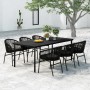 Juego de comedor para jardín 7 piezas negro von , Gartensets - Ref: Foro24-3099225, Preis: 784,33 €, Rabatt: %