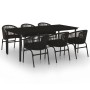 Juego de comedor para jardín 7 piezas negro von , Gartensets - Ref: Foro24-3099225, Preis: 784,33 €, Rabatt: %