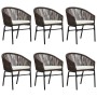 Juego de comedor de jardín 7 piezas marrón by , Garden sets - Ref: Foro24-3099231, Price: 898,12 €, Discount: %