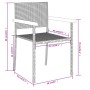 Juego de comedor para jardín 9 piezas negro de , Conjuntos de jardín - Ref: Foro24-3099418, Precio: 652,07 €, Descuento: -5%%