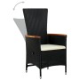 Juego de comedor de jardín 7 piezas con cojines negro de , Conjuntos de jardín - Ref: Foro24-3099447, Precio: 1,00 €, Descuen...