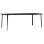 Juego de comedor de jardín 7 piezas con cojines negro de , Conjuntos de jardín - Ref: Foro24-3099447, Precio: 1,00 €, Descuen...