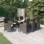Juego de comedor de jardín 9 piezas con cojines negro de , Conjuntos de jardín - Ref: Foro24-3099430, Precio: 1,00 €, Descuen...