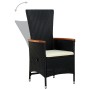 Juego de comedor de jardín 9 piezas con cojines negro de , Conjuntos de jardín - Ref: Foro24-3099430, Precio: 1,00 €, Descuen...