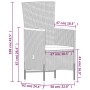 Juego de comedor de jardín 9 pzas con cojines gris by , Garden sets - Ref: Foro24-3099470, Price: 1,00 €, Discount: %
