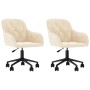 Sillas de comedor giratorias 2 uds terciopelo crema von , Essstühle - Ref: Foro24-3103430, Preis: 187,03 €, Rabatt: %