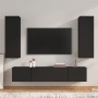 Set de muebles para TV 4 piezas madera contrachapada negro von , TV-Möbel - Ref: Foro24-3114199, Preis: 172,76 €, Rabatt: -5%%