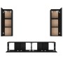 Set de muebles para TV 4 piezas madera contrachapada negro von , TV-Möbel - Ref: Foro24-3114199, Preis: 172,76 €, Rabatt: -5%%