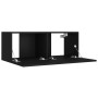 Set de muebles para TV 4 piezas madera contrachapada negro von , TV-Möbel - Ref: Foro24-3114199, Preis: 172,76 €, Rabatt: -5%%