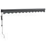 Toldo retráctil automático gris antracita 3,5x2,5 m