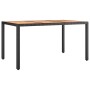 Juego comedor jardín 5 pzas madera acacia ratán sintético negro de , Conjuntos de jardín - Ref: Foro24-3157608, Precio: 810,4...