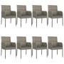 Set comedor jardín 9 pzas y cojines ratán sintético negro gris by , Garden sets - Ref: Foro24-3185165, Price: 647,19 €, Disco...