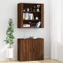 Aparador alto madera contrachapada marrón roble de , Aparadores - Ref: Foro24-3185366, Precio: 151,21 €