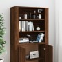 Aparador alto madera contrachapada marrón roble de , Aparadores - Ref: Foro24-3185366, Precio: 151,21 €